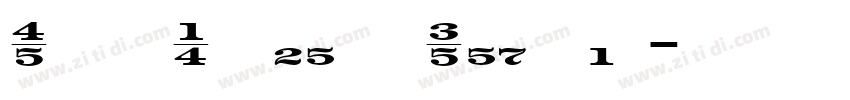 SportNumbers Regular字体转换